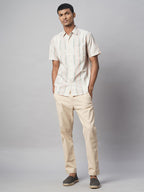 Men's Natural 100% Cotton Regular Fit Shirt