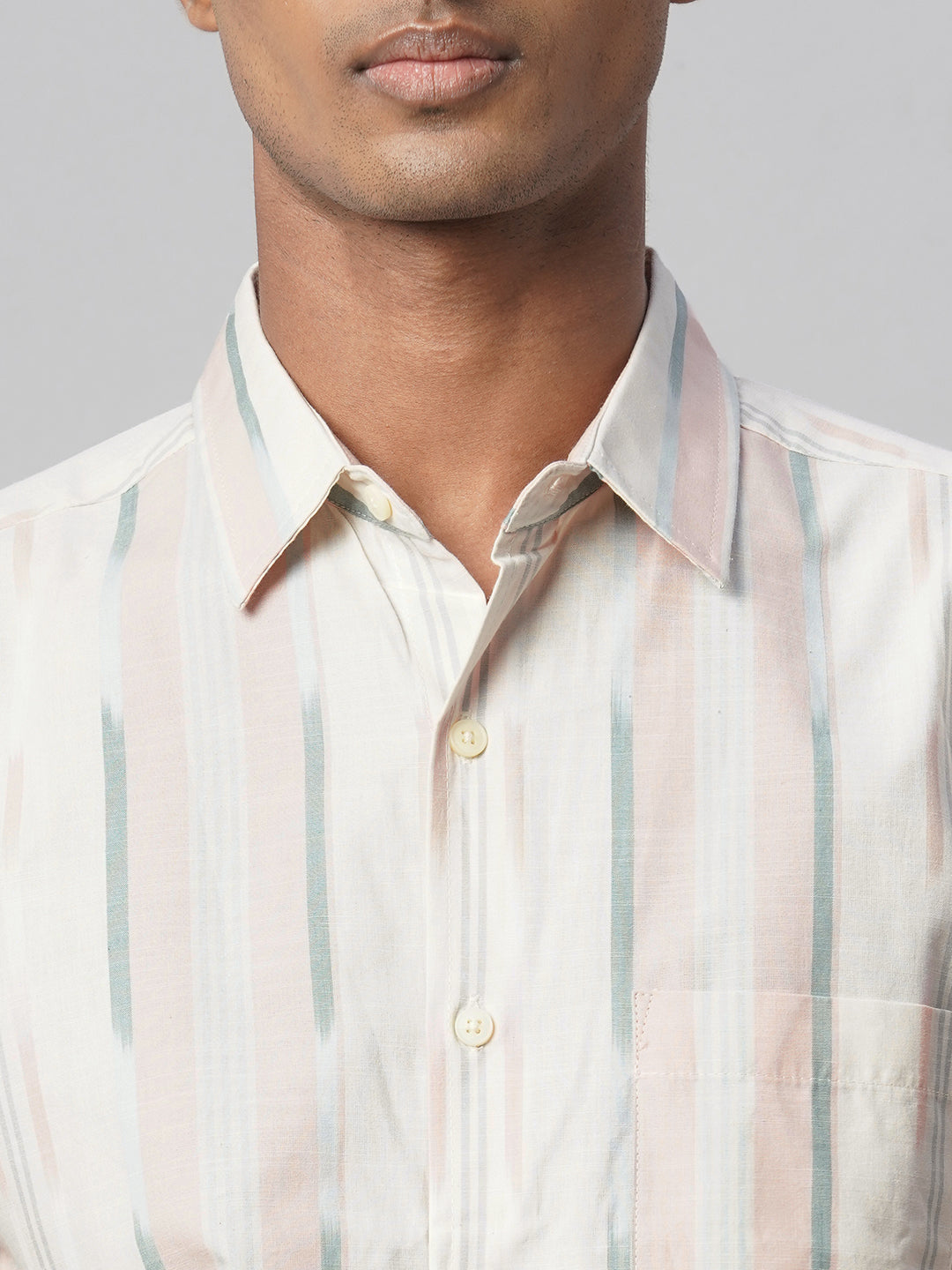 Men's Natural 100% Cotton Regular Fit Shirt