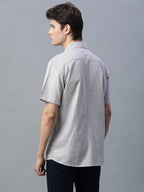 Men's Green 100% Cotton Regular Fit Shirt