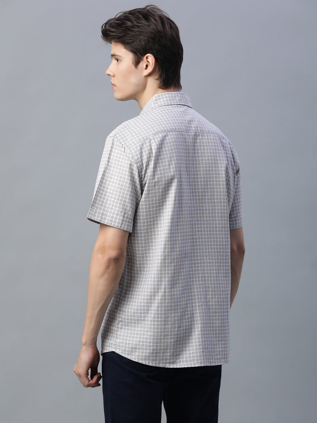 Men's Green 100% Cotton Regular Fit Shirt