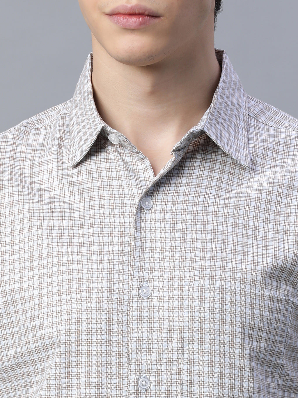Men's Green 100% Cotton Regular Fit Shirt