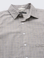 Men's Khaki 100% Cotton Regular Fit Shirt