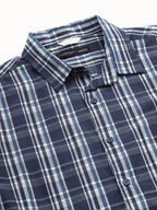Men's Navy 100% Cotton Regular Fit Shirt