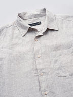 Men's Natural 100% Linen Regular Fit Shirt