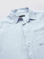 Men's Sky 100% Linen Regular Fit Shirt