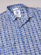 Men's Navy 100% Cotton Regular Fit Shirt