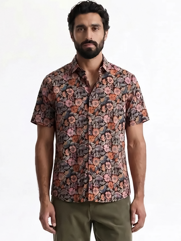 Men's Multi Tencel Linen Regular Fit Shirt