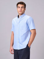 Men's Sky 100% Cotton Regular Fit Shirt