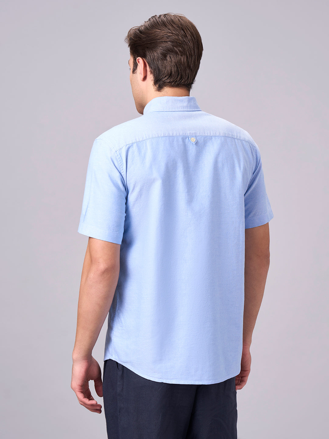 Men's Sky 100% Cotton Regular Fit Shirt