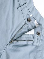 Men's Greyish Blue Cotton Lycra Regular Fit Shorts