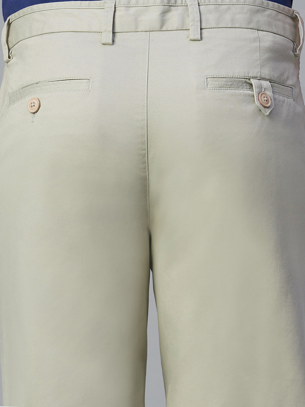 Men's Light Green Cotton Lycra Regular Fit Shorts