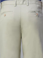 Men's Light Green Cotton Lycra Regular Fit Shorts