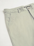 Men's Light Green Cotton Lycra Regular Fit Shorts