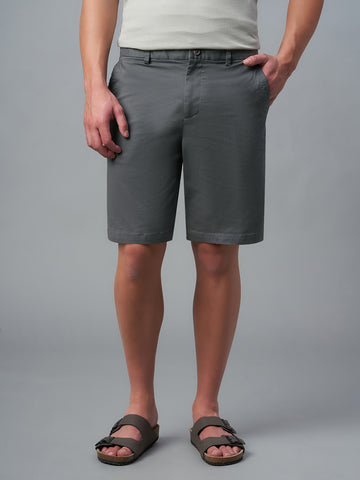 Men's Cotton Lycra Regular Fit Drawstring Short Navy