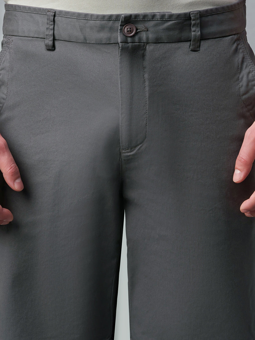 Men's Navy Cotton Lycra Regular Fit Shorts