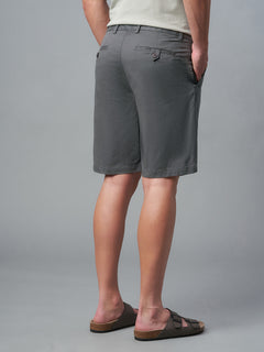 Men's Cotton Lycra Regular Fit Drawstring Shorts Navy