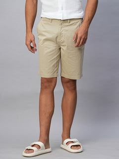 Men’s Cotton Lycra Regular Fit Short Khaki