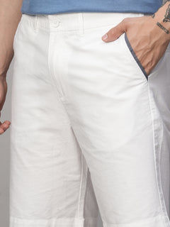Men’s Cotton Regular Fit Short White