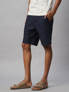 Men's 100% Cotton Regular Fit Shorts Marine Nav