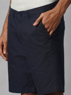 Men's 100% Cotton Regular Fit Shorts Marine Nav