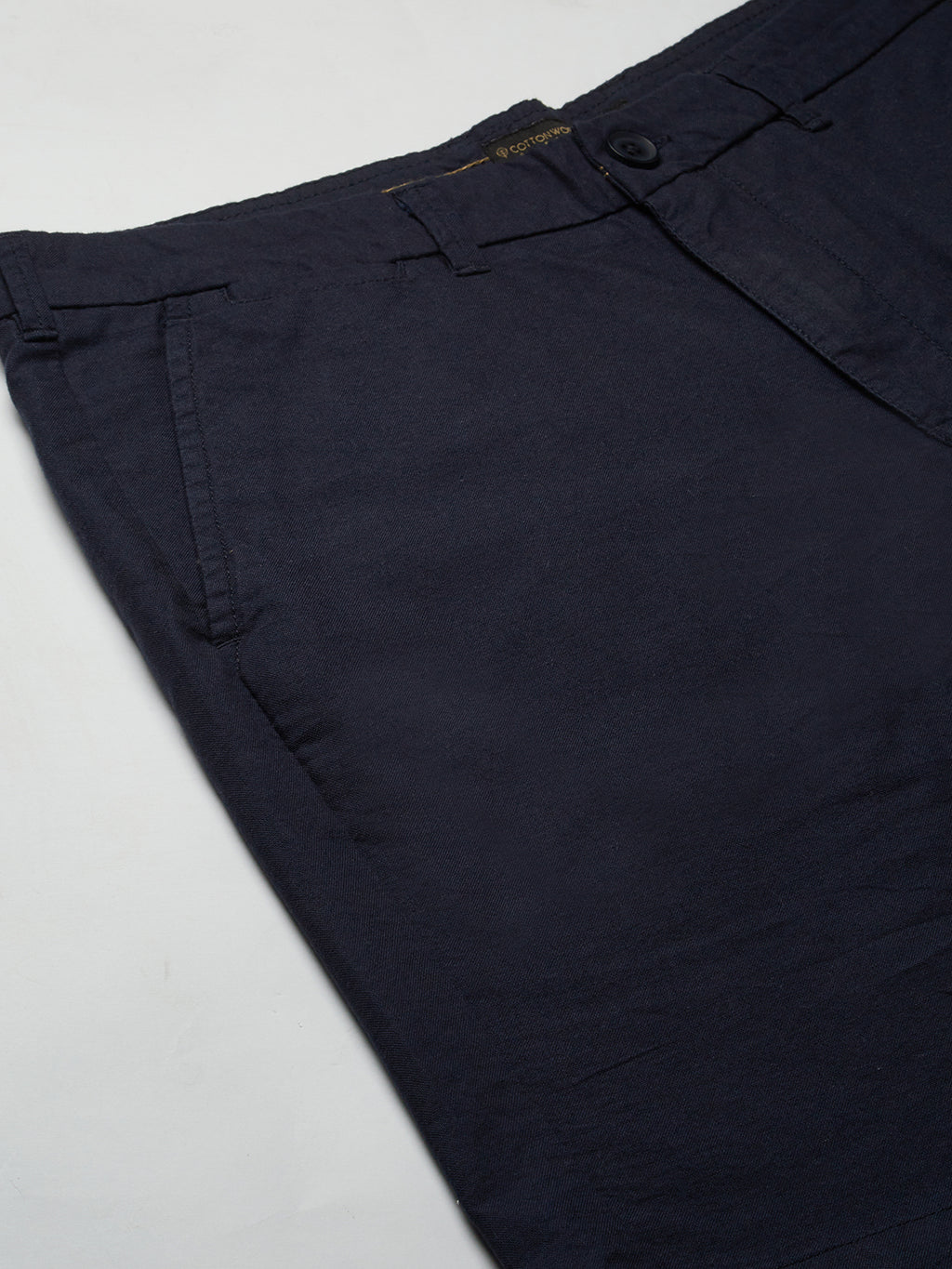 Men's Marine Nav 100% Cotton Regular Fit Shorts