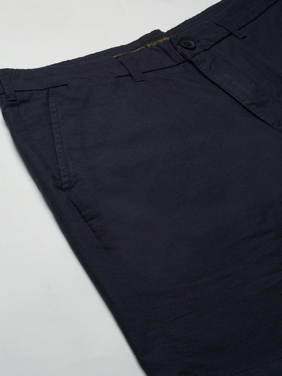 Men's Marine Nav 100% Cotton Regular Fit Shorts