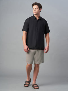 Men's Linen Viscose Regular Fit Shorts Avenue