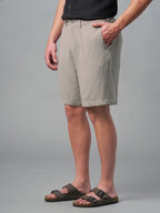 Men's Avenue Linen Viscose Regular Fit Shorts