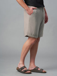 Men's Linen Viscose Regular Fit Shorts Avenue