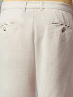 Men's Natural Linen Viscose Regular Fit Shorts