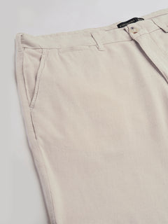 Men's Viscose Regular Fit Shorts Natural Linen