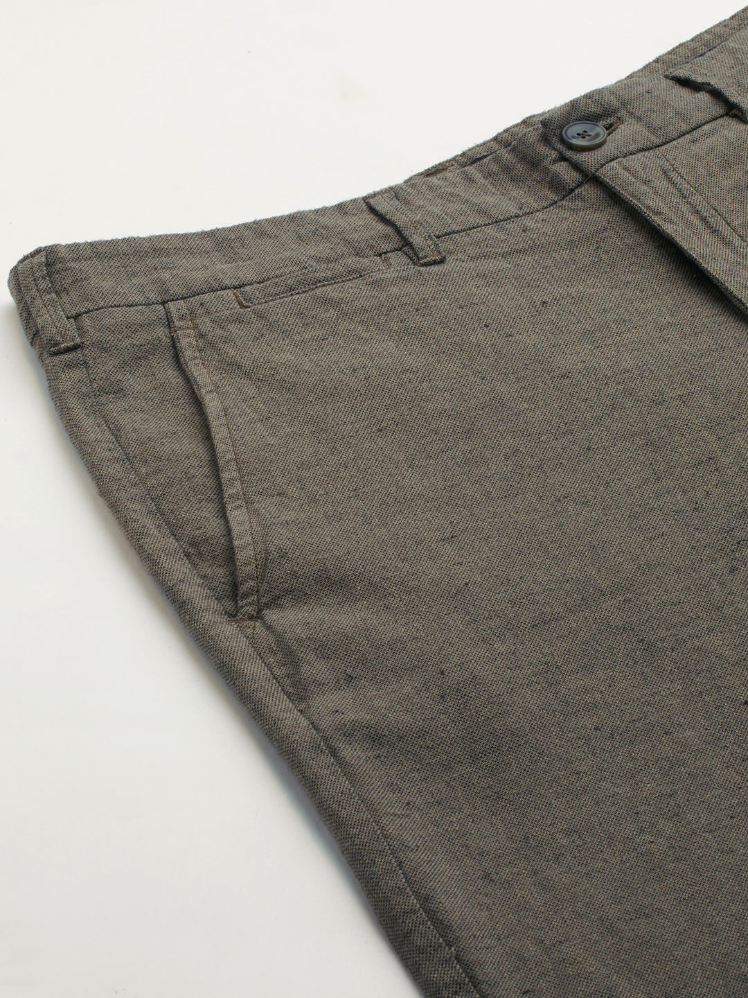 Men's Avenue Cotton Linen Regular Fit Shorts