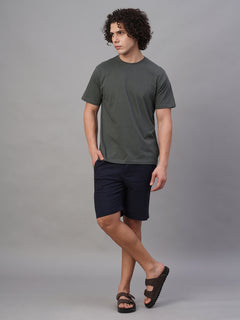 Men’s Cotton Linen Regular Fit Short Navy