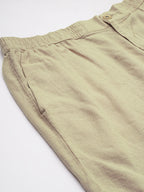 Men's Natural 100% Cotton Regular Fit Shorts