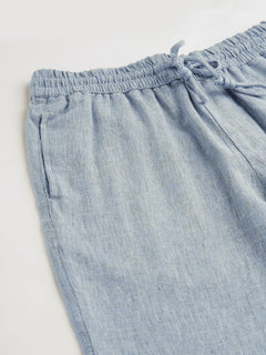 Men’s Cotton Linen Regular Fit Short Grey