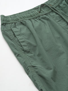 Men’s Cotton Regular Fit Back Pocket Short Green