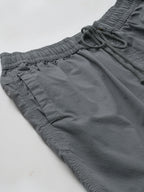 Men's Grey Cotton Regular Fit Shorts