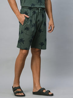 Men’s Cotton Regular Fit Shorts Green