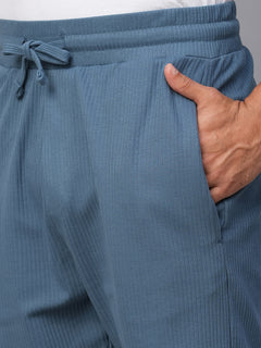 Men’s Cotton Elastane Regular Fit Short Blue
