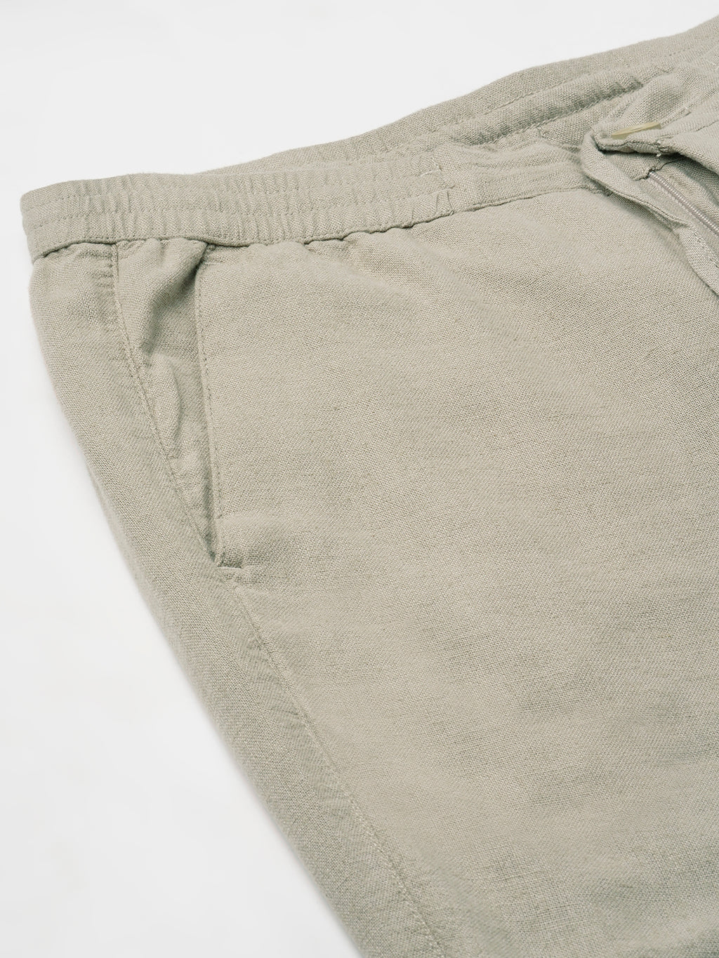 Men's Natural Linen Viscose Regular Fit Shorts