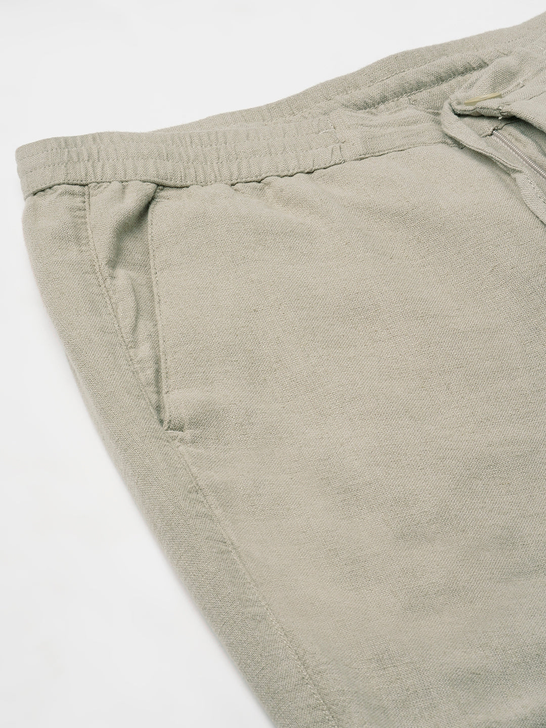Men's Natural Linen Viscose Regular Fit Shorts