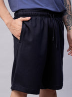Men's Navy Organic Cotton Regular Fit Shorts