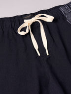 Men's Black 100% Cotton Regular Fit Shorts