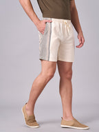 Men's Natural 100% Cotton Regular Fit Shorts