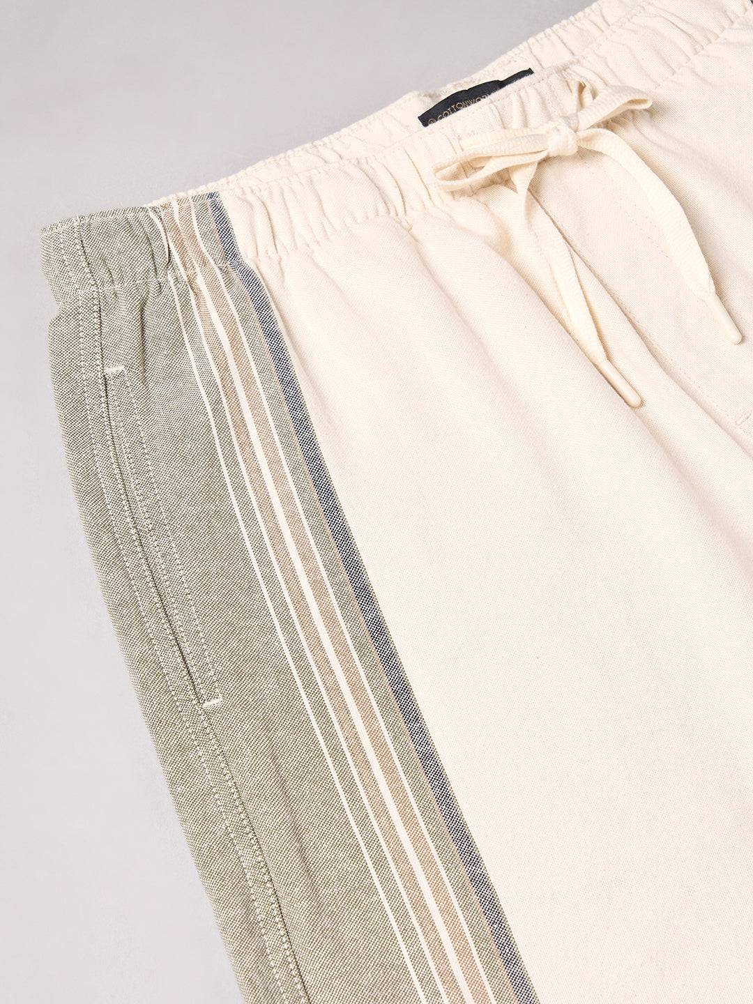 Men's Natural 100% Cotton Regular Fit Shorts
