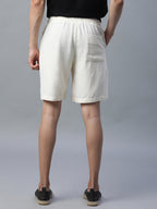 Men's Natural Linen Viscose Regular Fit Shorts