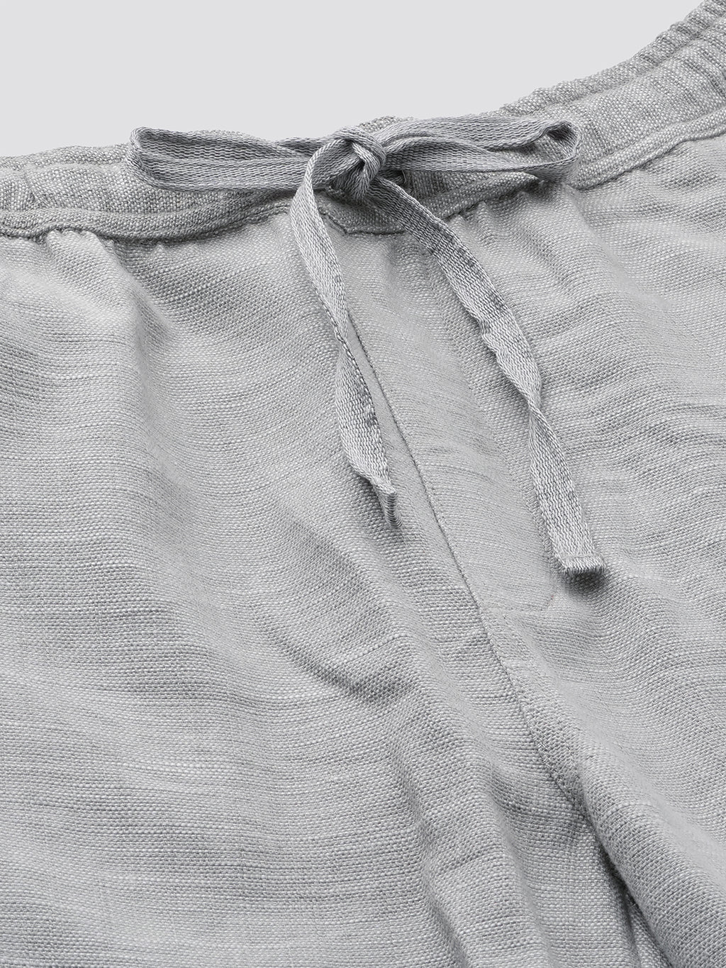Men's Grey 100% Cotton Regular Fit Shorts