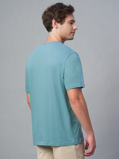 Men’s Cotton Regular Fit Crew Neck T-Shirt Blue