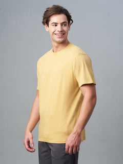 Men’s Cotton Regular Fit T-Shirt Mustard