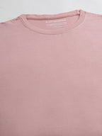 Men's Pink 100% Cotton Regular Fit Tshirt